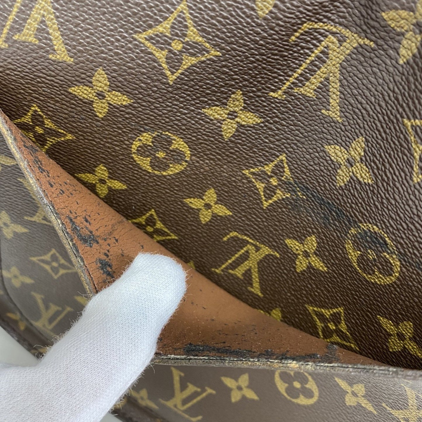 Louis Vuitton Monogram Saint-Cloud Gm Shoulder Bag M51242 Brown