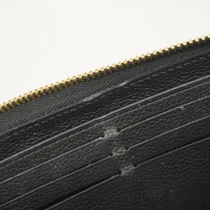 Louis Vuitton Monogram Empreinte Two-Tone Zippy Wallet M80481 Black/Beige
