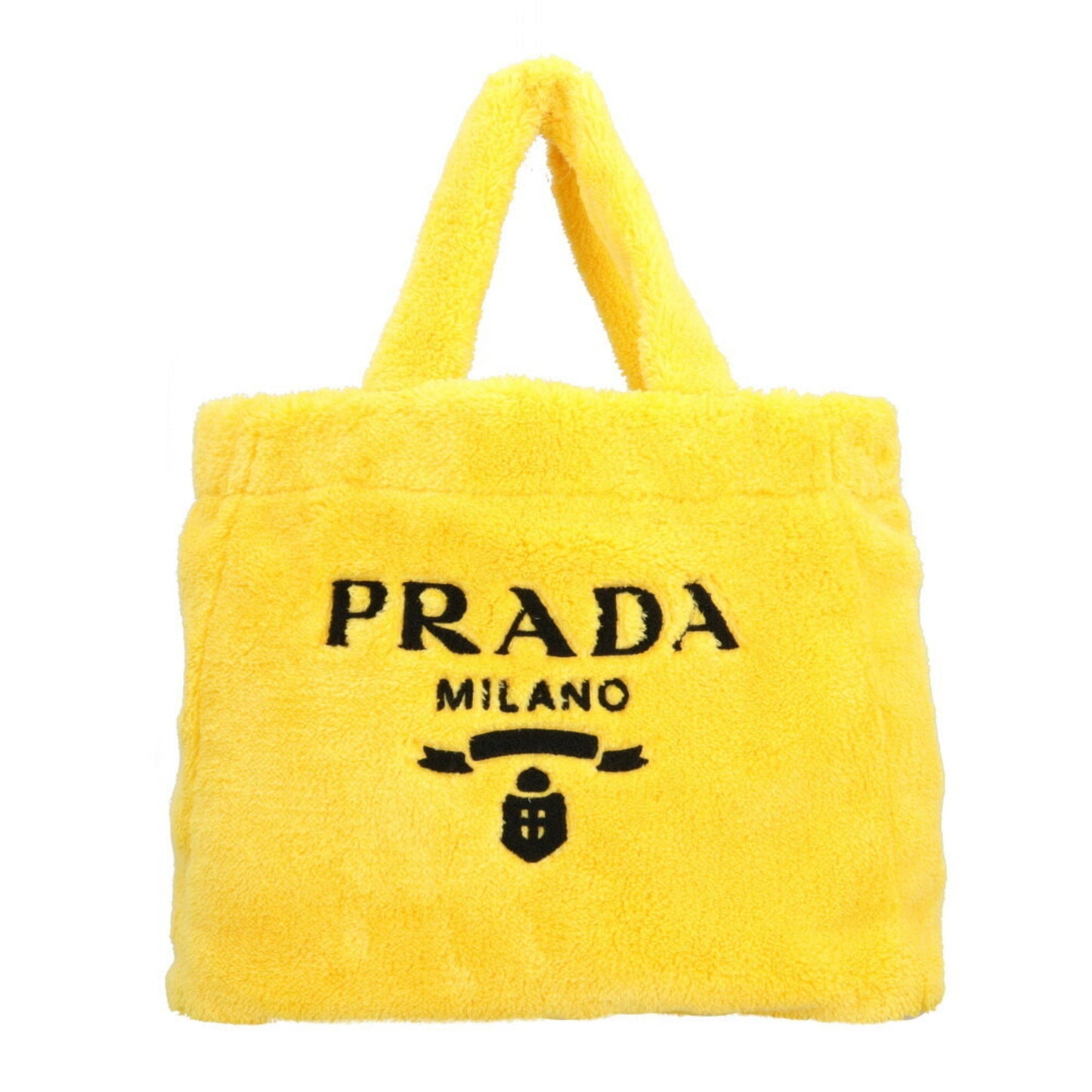 Prada Terry Tote Bag Pile 1Bg130 Yellow