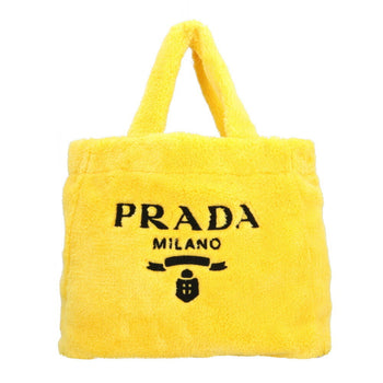 Prada Terry Tote Bag Pile 1Bg130 Yellow