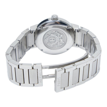 Herms Nomade Watch No. 1.210 Gray Dial Stainless Steel