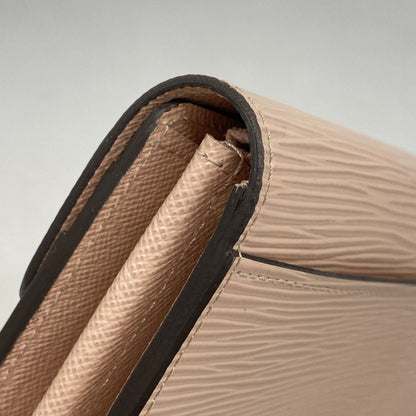 Louis Vuitton Epi Leather Portefeuille Sarah M61216 Rose Ballerine