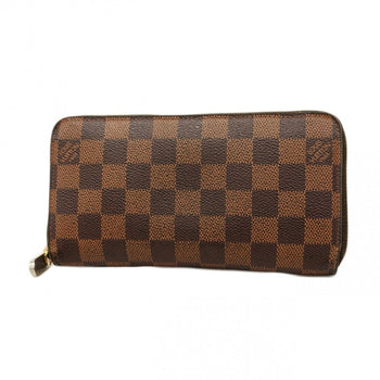 Louis Vuitton Damier Zippy Wallet N60015 Ebene Long