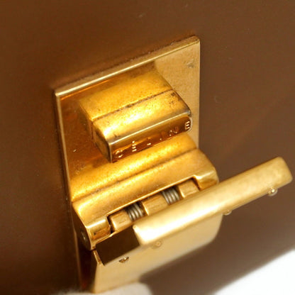 Celine Classic Box Leather Shoulder Bag Brown