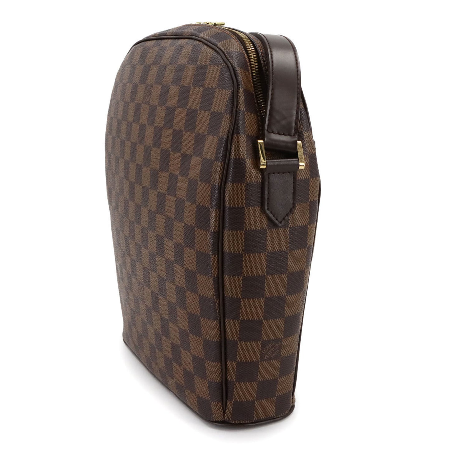 Louis Vuitton Damier Ipanema Gm Shoulder Bag In Ebene Brown