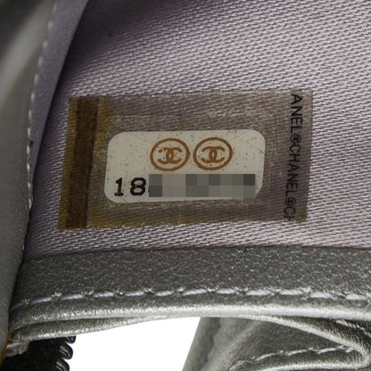 Chanel Camellia Coco Mark Long Wallet With Round Zipper