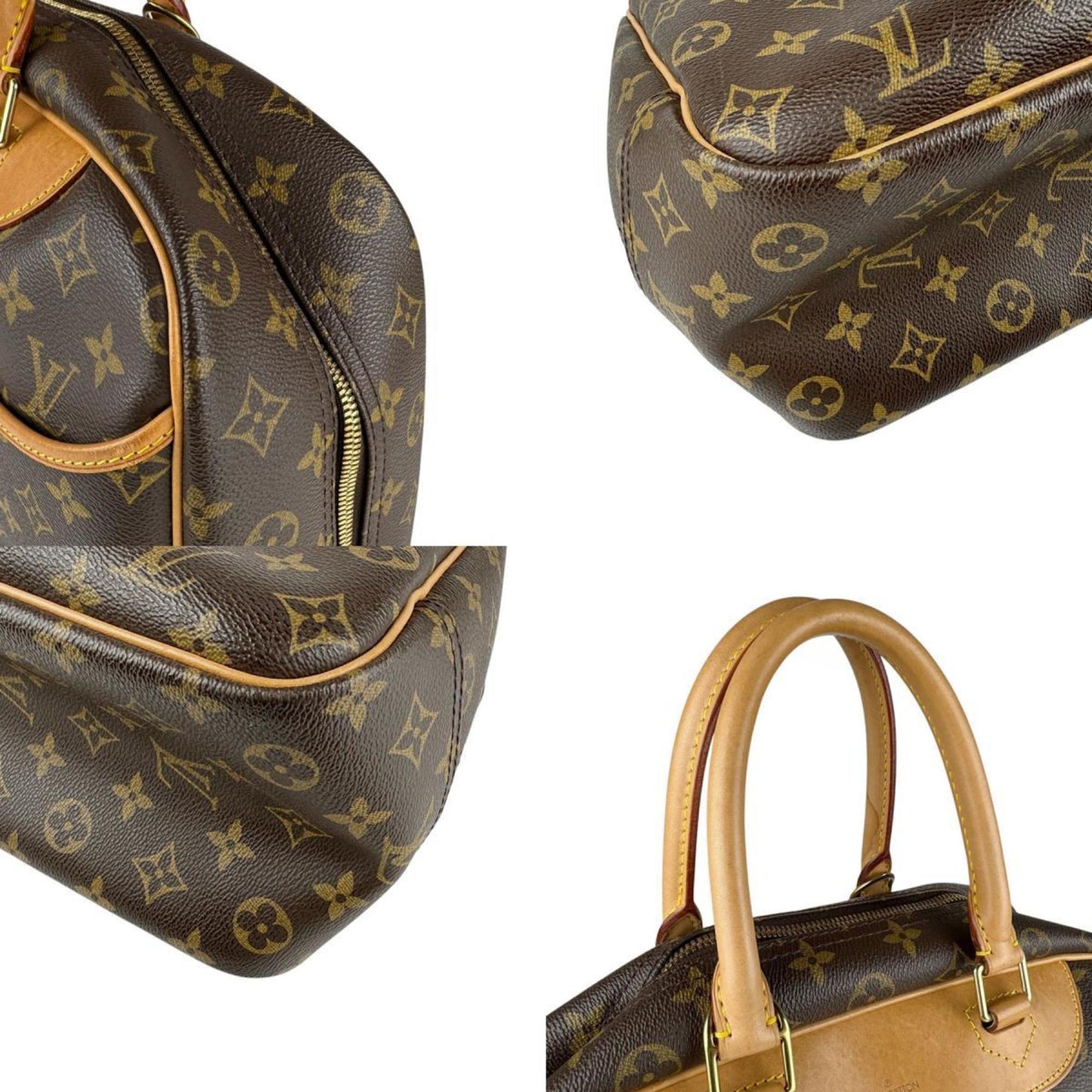 Louis Vuitton Louis Vuitton Handbag Monogram Deauville Canvas Brown