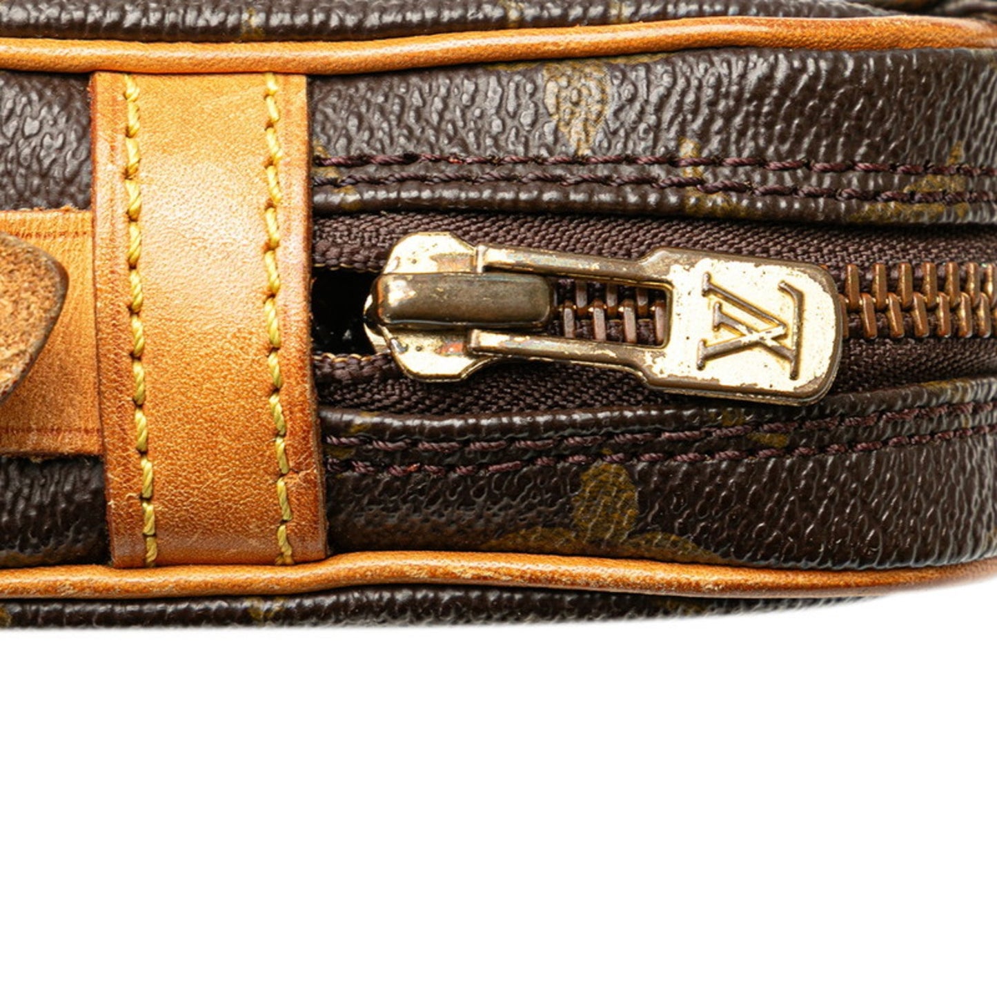 Louis Vuitton Monogram Pochette Marly Bandouliere Crossbody Shoulder Bag M51828 Brown Leather