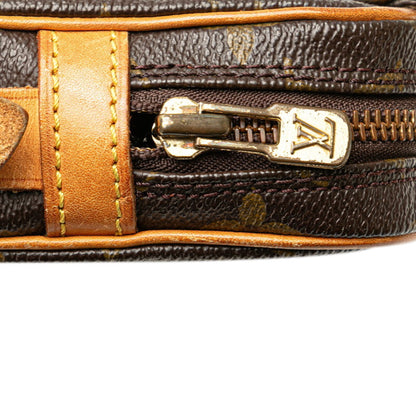 Louis Vuitton Monogram Pochette Marly Bandouliere Crossbody Shoulder Bag M51828 Brown Leather