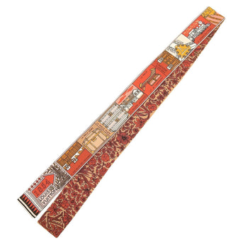 Louis Vuitton Louis Vuitton Bandeau Bb Scarf Judelouis M70856 Silk Brown/Red Rt0138