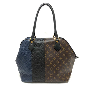Louis Vuitton M40504 Monogram Block Tote Shoulder Bag