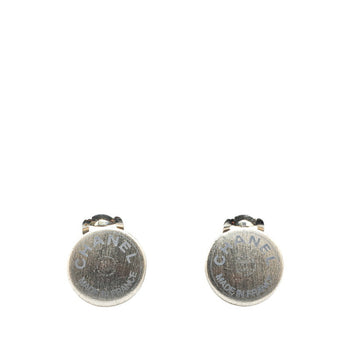 Chanel Earrings Silver Metal