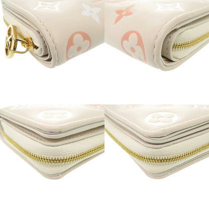 Louis Vuitton Portefeuille Lou Monogram M82291 Ic Chip Leather Beige Bi-Fold Wallet 1735Louis