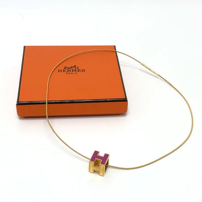 Hermes H Cube Carage D'Ash Lacquer Necklace For Women