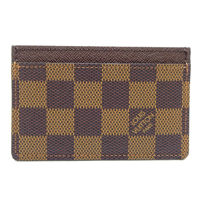 Canvas Louis Vuitton Card Case Damier