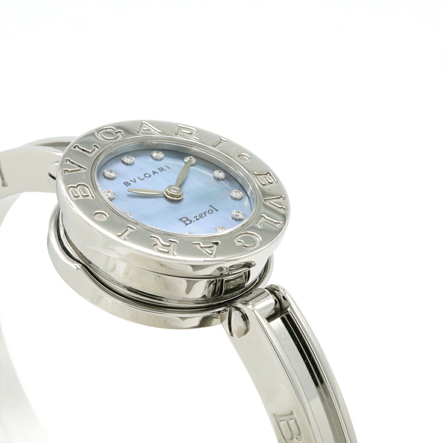 Bvlgari B.Zero1 B-Zero1 Blue Shell Dial Bangle Bz22S Women'S Quartz Watch