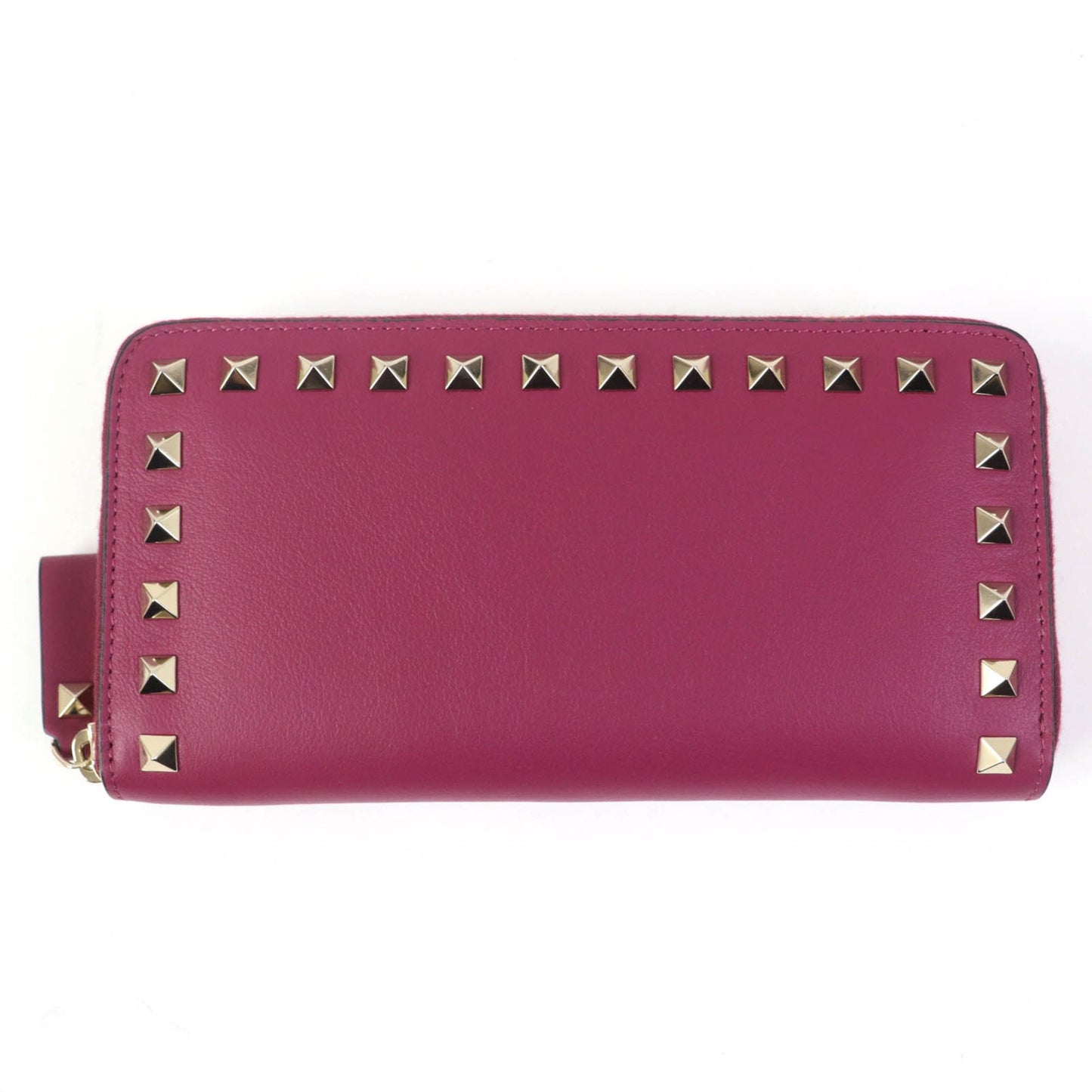 Valentino Garavani Nw0P0645 Rockstud Zip-Around Leather Long Wallet