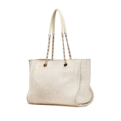 Chanel Women'S Canvas Shoulder Bag