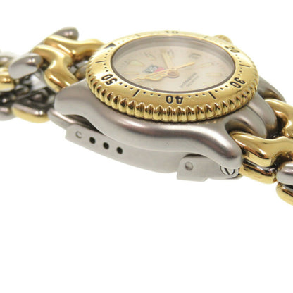 Tag Heuer Cell Series S95.708 Ss Ivory Quartz Watch Silver Gold 0395Tag Heuer