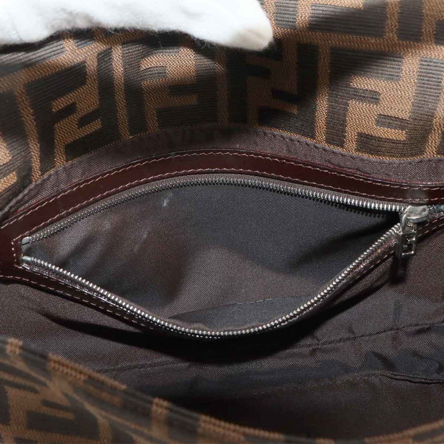 Fendi Zucca Mamma Baguette Shoulder Bag
