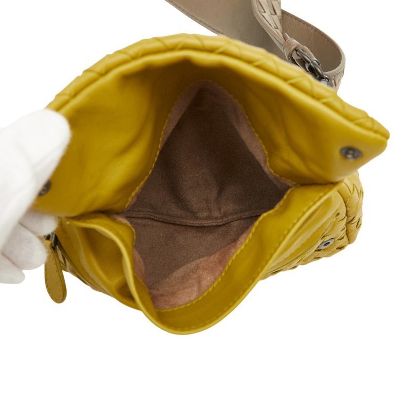 Bottega Veneta Intrecciato Crossbody Shoulder Bag In Green