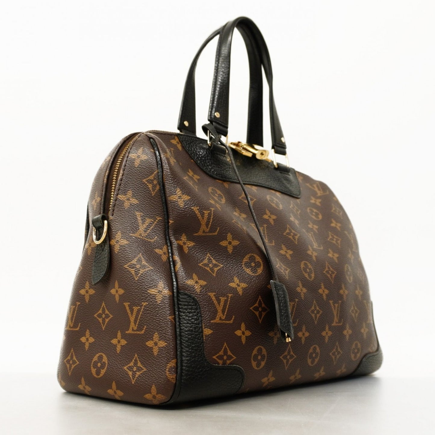 Louis Vuitton Monogram Macassar Retiro Handbag M50058 Noir 2-Way Bag