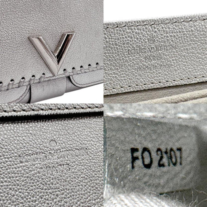 Louis Vuitton Handbag Shoulder Bag Valley Chain Leather Silver