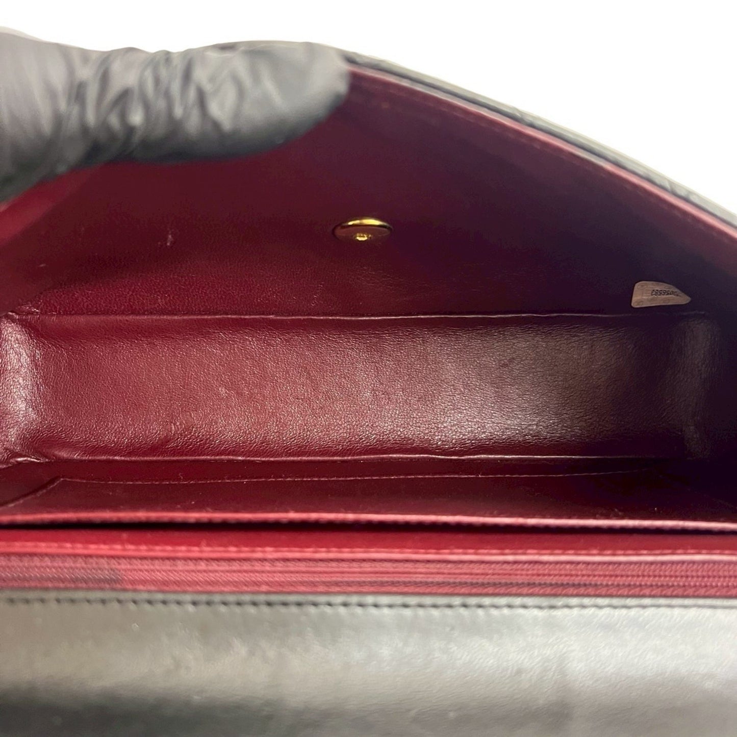 Chanel Vintage Matelasse Coco Mark Lambskin Leather Handbag