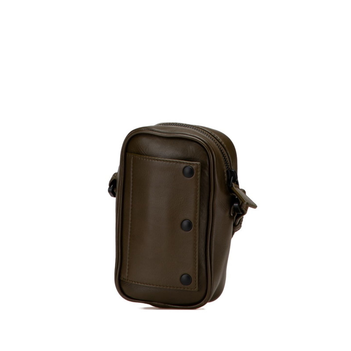 Bottega Veneta Leggero Punched Crossbody Shoulder Bag/Shoulder Pouch 566214 Khaki Green Lambskin