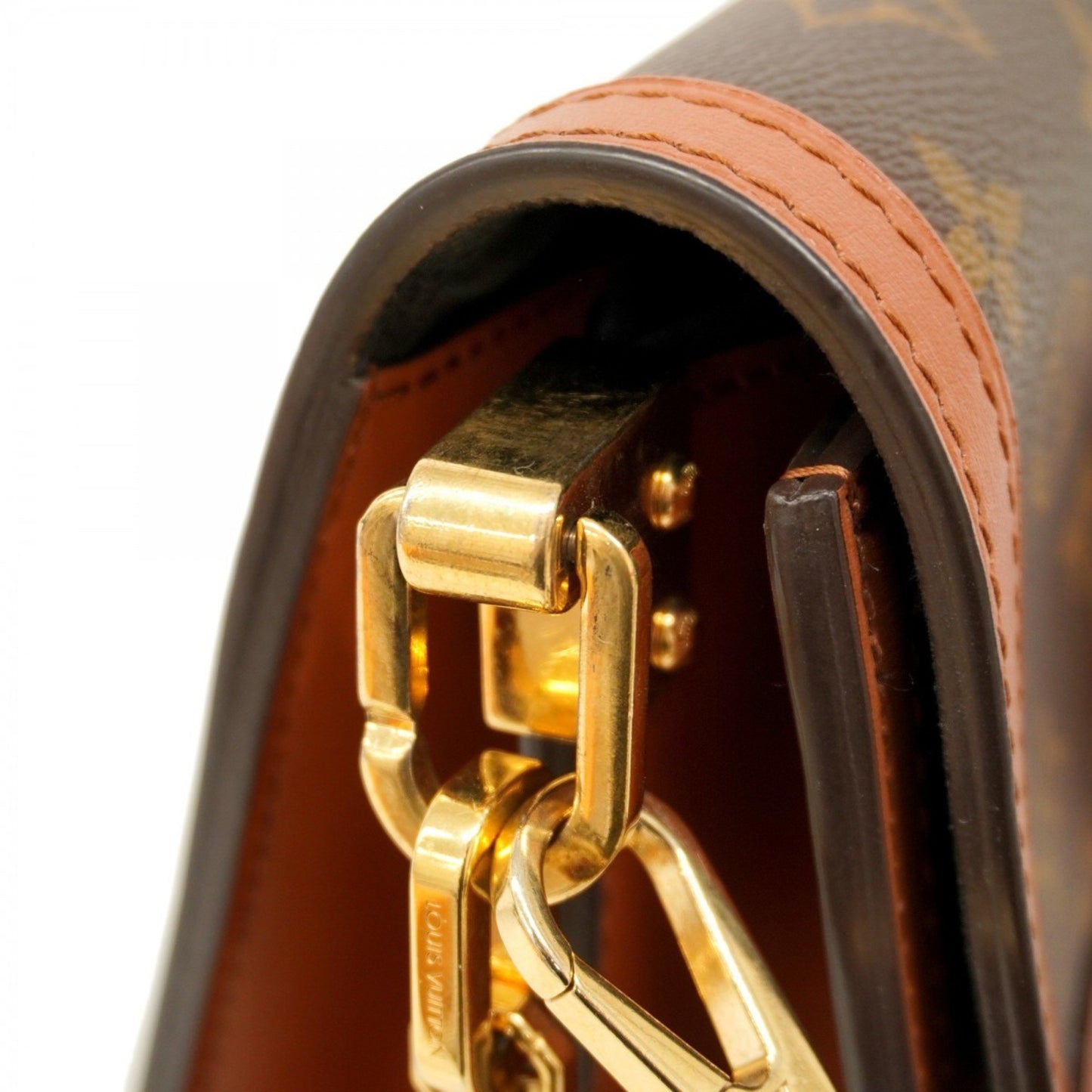 Louis Vuitton Monogram Reverse Dauphine Mm Handbag M45958 Brown 2-Way Bag