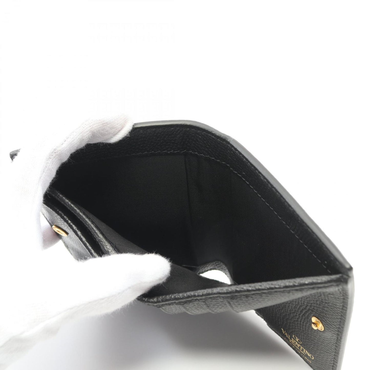 Valentino V Bi-Fold Wallet Leather