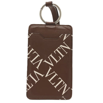 Valentino Valentino Logo All-Over Pattern Strap Smartphone Accessory Neck Shoulder Bag Leather