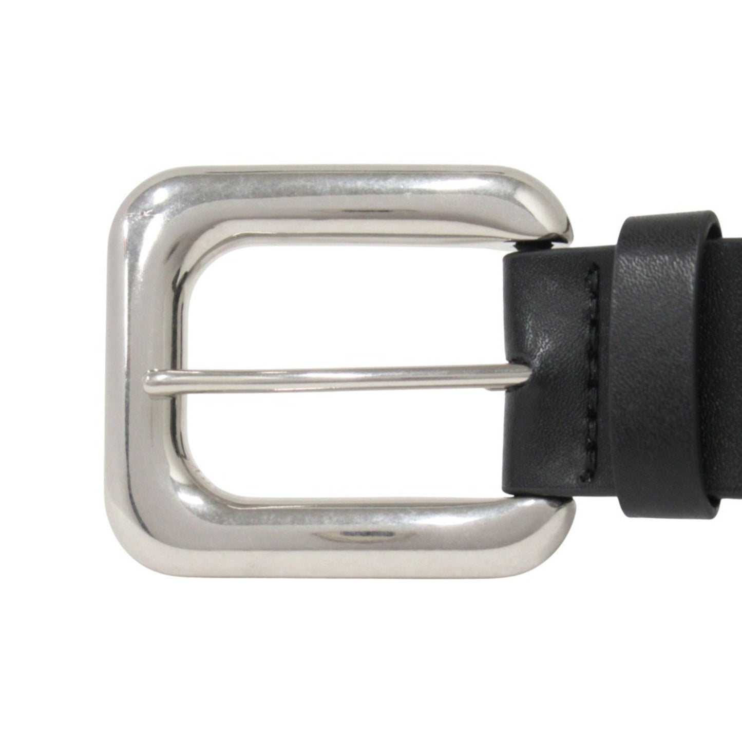 Bottega Veneta Men'S Leather Belt With Square Buckle