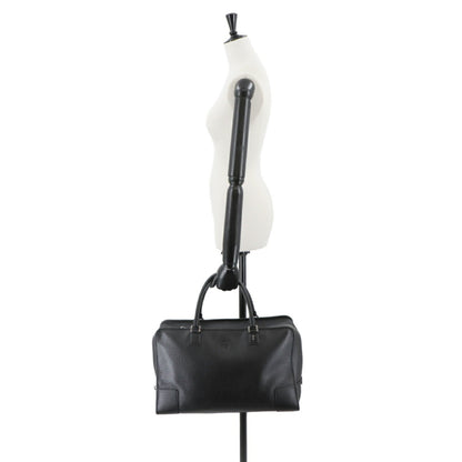Loewe Amazona 44 Boston Bag Leather Black 352.38La02 Silver Hardware