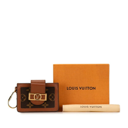Louis Vuitton Monogram Reverse Dauphine Multicart Card Case M68751 Brown Pvc Leather