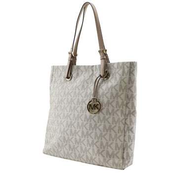 Michael Kors Mk Signature Tote Bag Pvc Off-White Type