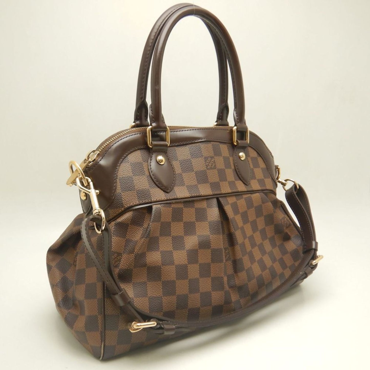 Louis Vuitton Damier Trevi Pm N51997 Ebene Handbag 252982