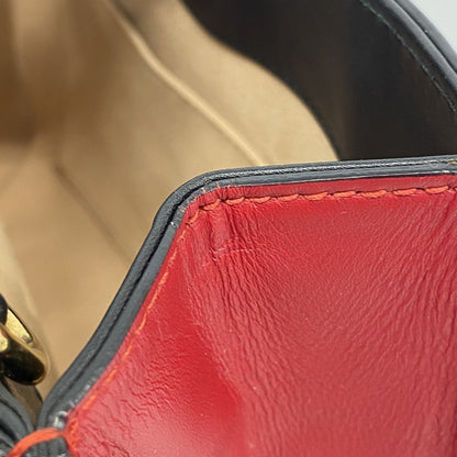 Gucci Bamboo Handbag 470271 Leather Black 2-Way Bag