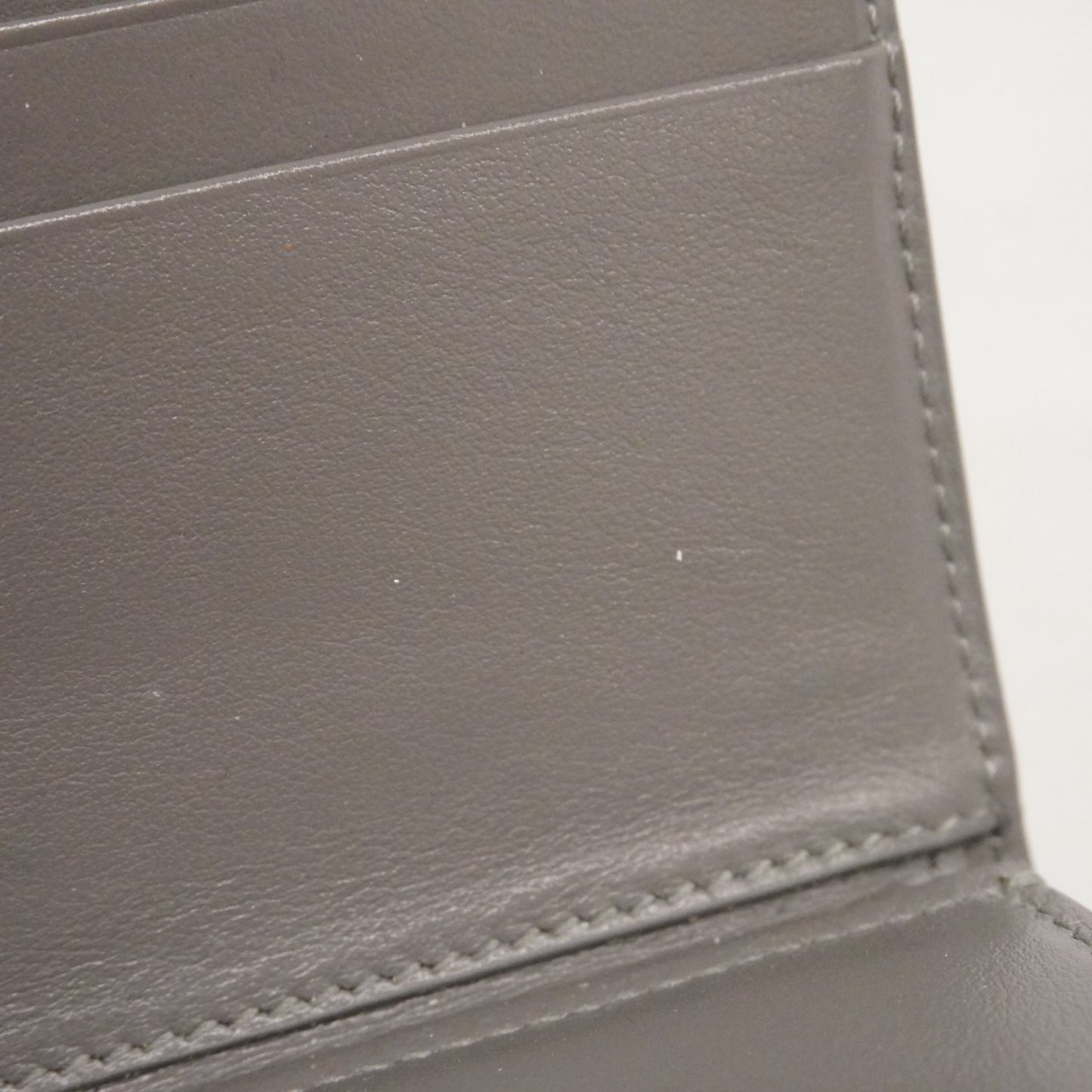 Celine Wallet Strap Leather Grey