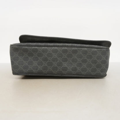 Gucci Gg Supreme Interlocking G Shoulder Bag 222291 Gray Black