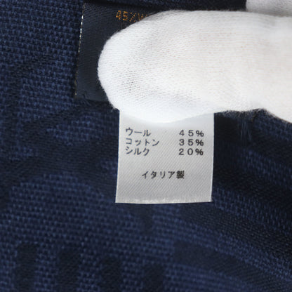 Louis Vuitton 2022 Louis Vuitton Etoile Lv Zigzag Silk Blend Logo Embroidered Large Stole/Scarf