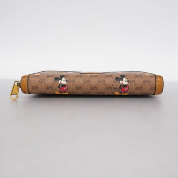 Gucci Micro Guccissima Mickey Mouse Collaboration Long Wallet 602532 Brown