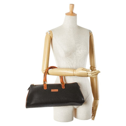 Bally Logo Handbag In Brown Leather