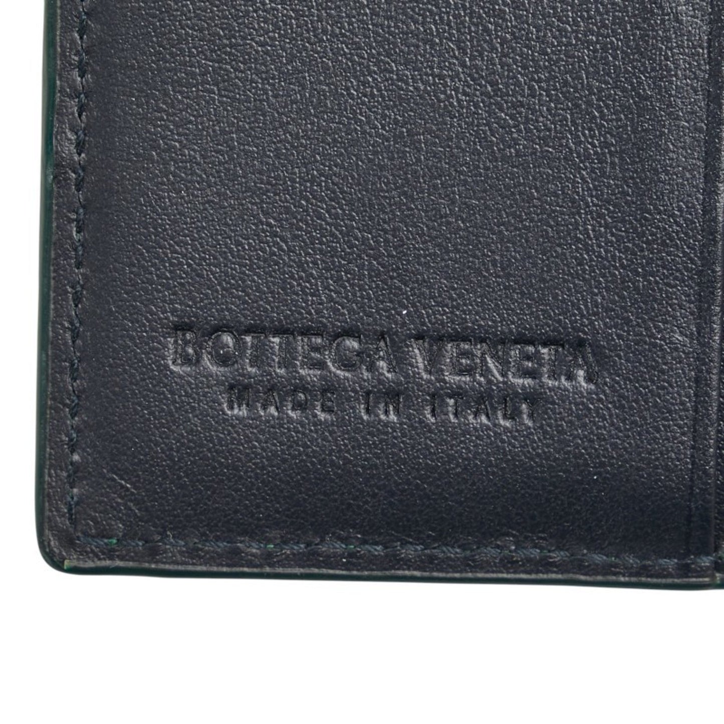 Bottega Veneta Intrecciato Long Wallet Green Leather
