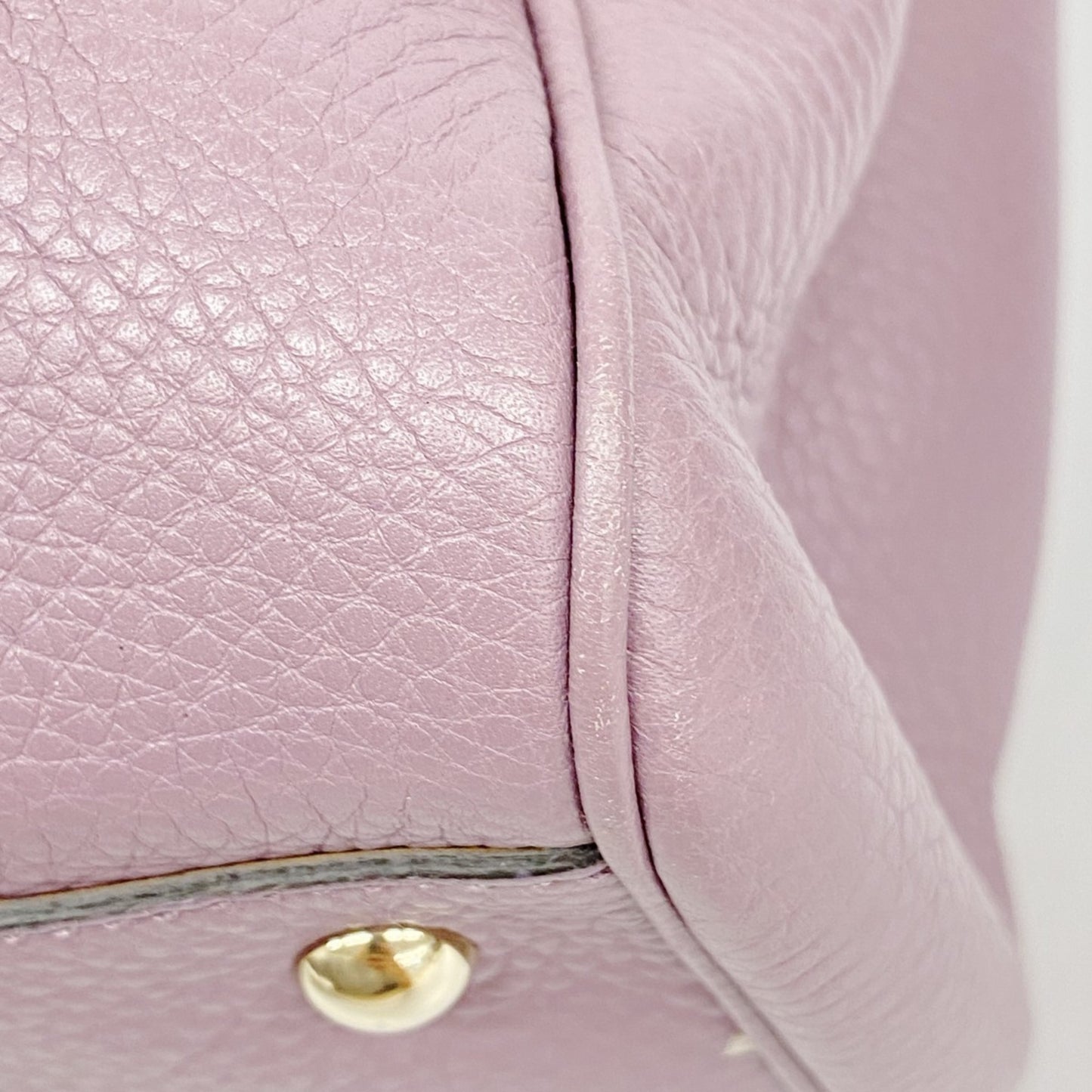 Gucci Bamboo Handbag 323660 Leather Purple