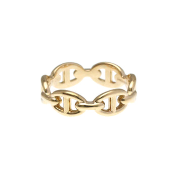 Hermes Chaine D'Ancre Ring Pink Gold (18K) Fashion No Stone Band Ring Pink Gold