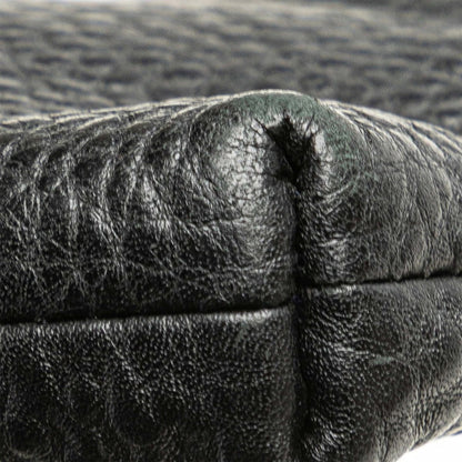 Burberry Nova Check Crossbody Shoulder Bag Pochette Black Leather