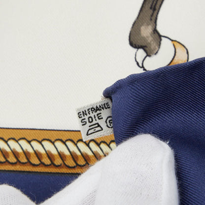 Hermes Herms Carr 90 Reprise Horse Riding Scene Scarf