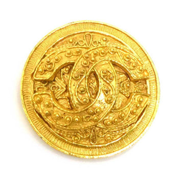 Chanel Brooch Coco Mark Metal Gold