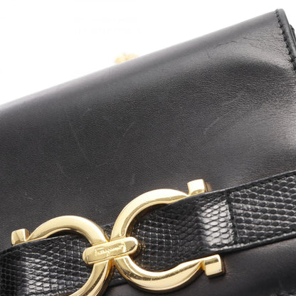 Salvatore Ferragamo Gancini Leather Shoulder Bag For Women